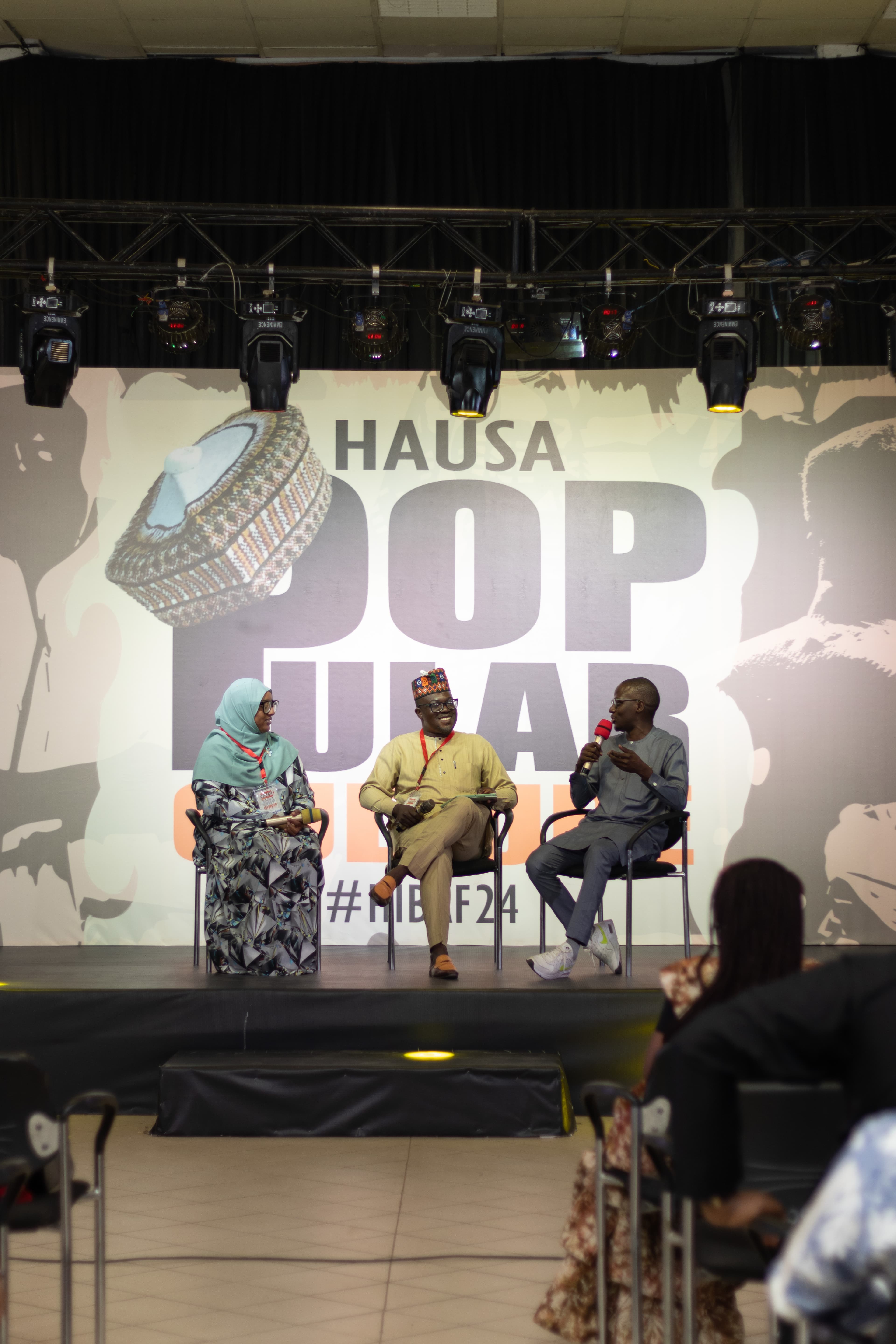 Hausa books and traditional arts display