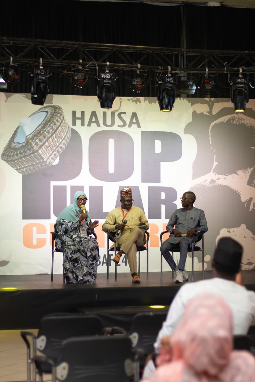 Authors reading and discussing Hausa literature
